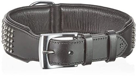 Nobby Leder Halsband Vinto Schwarz 70 cm 50 mm – Bild 1 von 3