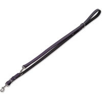 Produktbild von Nobby Leder Hundeführleine Custailo lila schwarz 200 cm 22 mm - 200 cm