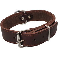 Produktbild von Nobby Leder Hundehalsband Tabil Braun Größe L