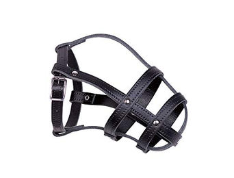 Nobby Leder Maulkorb Schwarz Größe 2 (23/31 cm) - 1 Stk. – Bild 1 von 2