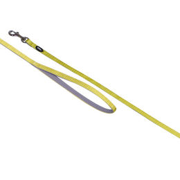 Produktbild von Nobby Leine Classic Preno Mini Hundeleine aus Nylon Gelb Grau Größe S für Welpen