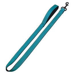 Produktbild von Nobby Leine Classic Reflect Soft aus Nylon in Türkis/Schwarz 120 cm x 20 mm - 120 cm