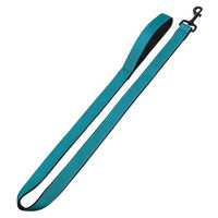 Produktbild von Nobby Leine Classic Reflect Soft aus Nylon in Türkis/Schwarz 120 cm x 20 mm - 120 cm