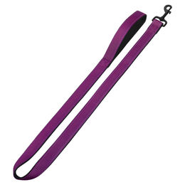 Nobby Leine Classic Reflect Soft Nylon Lila Schwarz 120 cm – Bild 1 von 1