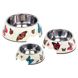 Produktbild von Nobby Melamin Futternapf Butterfly für Katzen bunt - 160 ml