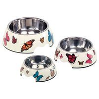 Produktbild von Nobby Melamin Futternapf Butterfly für Katzen bunt - 160 ml