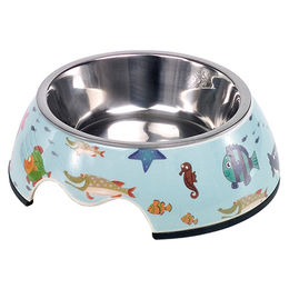 Produktbild von Nobby Melamin Futternapf Fish für Hunde bunt - 160 ml