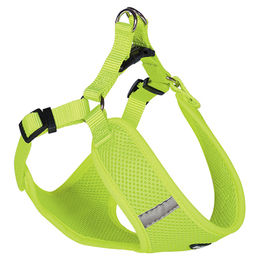 Produktbild von Nobby Mesh Reflect Hundegeschirr aus Stoff in Neongelb mit Reflektoren Bauchumfang 41-46 cm