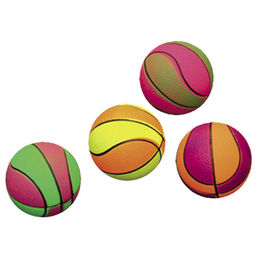 Produktbild von Nobby Moosgummi Basketbälle bunt 4er Netz