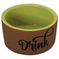 Produktbild von Nobby Nager Keramik Napf Drink in Grün oder Braun Ø 7,5 x 4 cm 0,08 l - 80 ml
