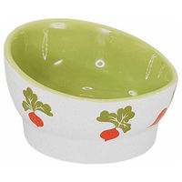 Produktbild von Nobby Nager Keramik Napf Radish Grün Bunt Ø 11,0 x 7,0 cm - 0,18 l