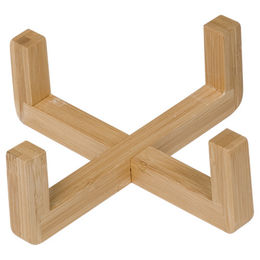 Produktbild von Nobby Napfhalter aus Bambus Ø 15,5 x 6,0 cm Natur Beige