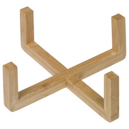 Produktbild von Nobby Napfhalter aus Bambus Ø 18,5 x 8,0 cm Natur Beige