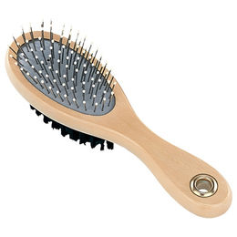 Produktbild von Nobby Nature Line Hundebürste doppelt aus Holz Größe S