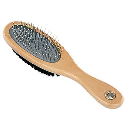 Produktbild von Nobby Nature Line Katzenbürste doppelt aus Nylon Größe M