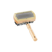 Produktbild von Nobby Nature Line Pudelbürste mit Holzgriff für Hunde und Katzen - 1 Stk.