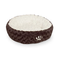 Produktbild von Nobby Neiku Donut Hundebett aus Plüsch braun/weiß 45 cm - 45 cm