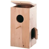 Produktbild von Nobby Nistkasten aus Holz für Papageien mit Seitentür in Natur und Beige