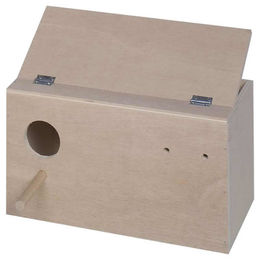 Produktbild von Nobby Nistkasten aus Holz für Wellensittiche und Sittiche in Natur/Beige 29 x 18 x 17 cm