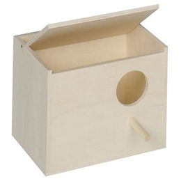 Produktbild von Nobby Nistkasten für exotische Vögel aus Holz in Natur Beige 15 x 11 x 12 cm