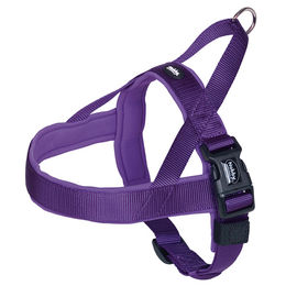 Nobby Norwegergeschirr Classic Preno für Hunde aus Nylon in Lila, Größe L (Bauchumfang 50-64 cm), wasserabweisend – Bild 1 von 5