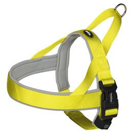 Produktbild von Nobby Norwegergeschirr Classic Preno Hund Geschirr aus Nylon Gelb Grau wasserabweisend Bauchumfang 68-85 cm