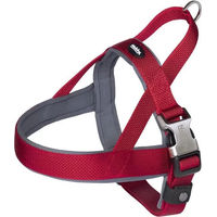 Produktbild von Nobby Norwegergeschirr Classic Preno Royal für Hunde aus Nylon in Rot mit wasserabweisender Eigenschaft Größe S-M (Bauchumfang 38-64 cm)