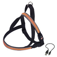 Produktbild von Nobby Norwegergeschirr Flash Mesh für Hunde orange Größe M aus Nylon wasserabweisend