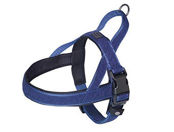 Nobby Norwegergeschirr Linen Deluxe für Hunde blau Größe L – Bild 1 von 3