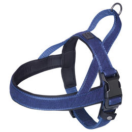 Nobby Norwegergeschirr Linen Deluxe für Hunde blau Größe L – Bild 1 von 3