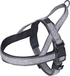Nobby Norwegergeschirr Linen Deluxe für Hunde Grau Wasserabweisend Nylon – Bild 1 von 4