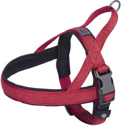 Nobby Norwegergeschirr Linen Deluxe für Hunde Rot S/M mit Neopren - 1 Stk. – Bild 1 von 3