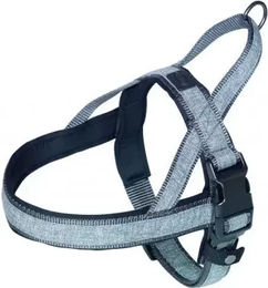 Nobby Norwegergeschirr Linen Deluxe Grau für Hunde mit Neopren und wasserabweisender Eigenschaft Größe XL – Bild 1 von 3