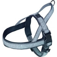 Produktbild von Nobby Norwegergeschirr Linen Deluxe Grau für Hunde mit Neopren und wasserabweisender Eigenschaft Größe XL