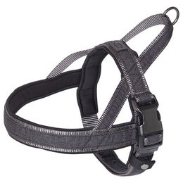 Nobby Norwegergeschirr Linen Deluxe wasserabweisend Schwarz Grau 38-50cm – Bild 1 von 2