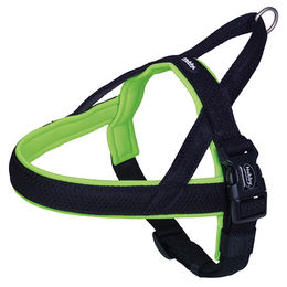 Produktbild von Nobby Norwegergeschirr Mesh Preno Neopren Neongrün Bauchumfang 75-98 cm wasserabweisend