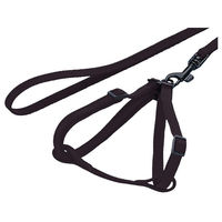 Produktbild von Nobby Nylon Geschirr Set mit Leine für Kaninchen in Schwarz