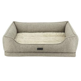 Nobby Orthopädisches Hundebett Calbu aus Plüsch beige – Bild 1 von 5
