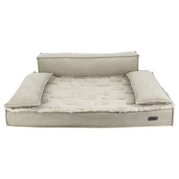 Produktbild von Nobby Orthopädisches Hundebett Komfortsofa eckig aus Plüsch Beige