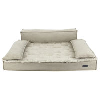 Produktbild von Nobby Orthopädisches Hundebett Komfortsofa eckig aus Plüsch Beige