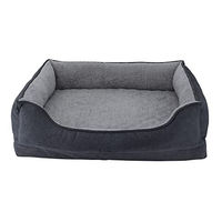 Produktbild von Nobby Orthopädisches Hundebett Vara aus Plüsch Grau 90 x 70 x 24 cm