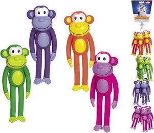 Produktbild von Nobby Pet Affen Quietschspielzeug aus Latex für Hunde, 12er Pack, Bunt
