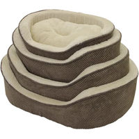 Produktbild von Nobby Pet Anza Komfortbett für Hunde oval classic in Braun und Beige