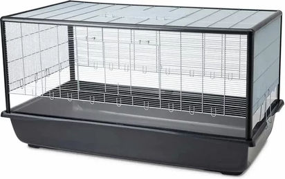 Nobby Pet Aura Nagerkäfig aus Kunststoff für Mäuse und Zwerghamster transparent silber-schwarz 118 x 64 x 62 cm – Bild 1 von 2