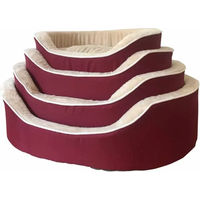 Produktbild von Nobby Pet Classic Anza Hundebett Oval aus Plüsch Rot