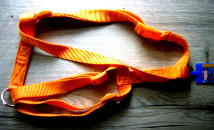 Nobby Pet Classic Hundegeschirr aus Nylon in Orange Größe L für große Hunde – Bild 1 von 5