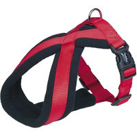 Produktbild von Nobby Pet Classic Hundegeschirr aus Nylon in Rot Größe S-M für Bauchumfang 40-60 cm
