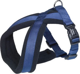 Nobby Pet Classic Komfortgeschirr für Hunde aus Nylon in Blau mit 45-70 cm Bauchumfang – Bild 1 von 3
