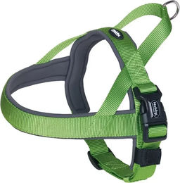 Nobby Pet Classic Preno Norwegergeschirr für Hunde aus Nylon in Neongrün/Grau Größe L – Bild 1 von 2