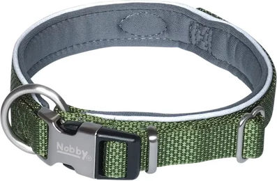 Nobby Pet Classic Preno Royal Hundehalsband aus Nylon in Olivgrün mit verstellbarer Länge von 32-39 cm – Bild 1 von 2